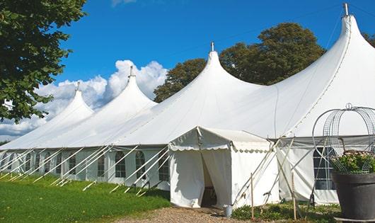 multiple portable restrooms for large-scale events, ensuring availability for all guests in Camden, IN